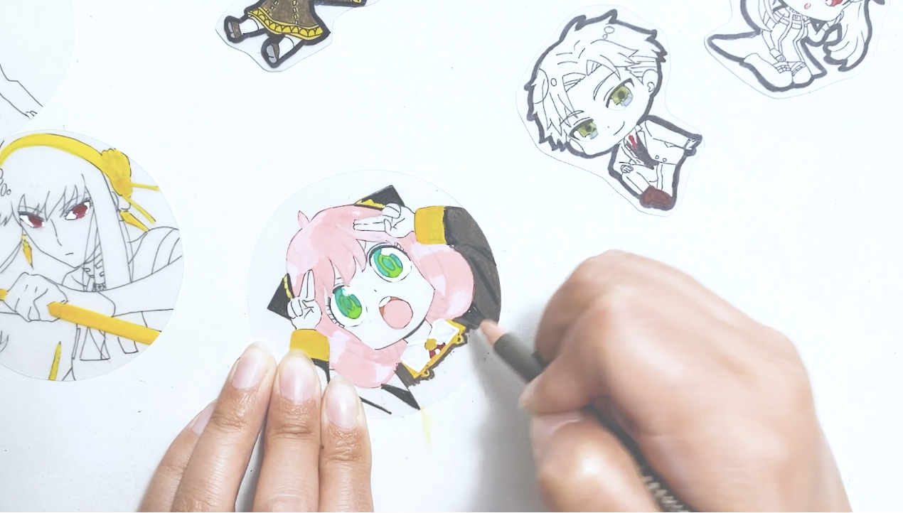 プラバンシャカシャカキーホルダーの作り方 Spy Family Ver プラバンの作り方なら ぷらばんちゃんねる